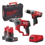 KIT 12V FUEL TASSELLATORE + TRAPANO CON PERCUSSIONE