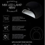 MIX LED LAMP 48 W NERO