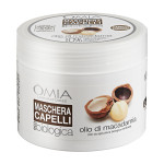 MASCHERA PER CAPELLI BIO ECOLOGICA OMIA ALL'OLIO DI MACADAMIA