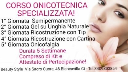 CORSO ONICOTECNICA SPECIALIZZATA