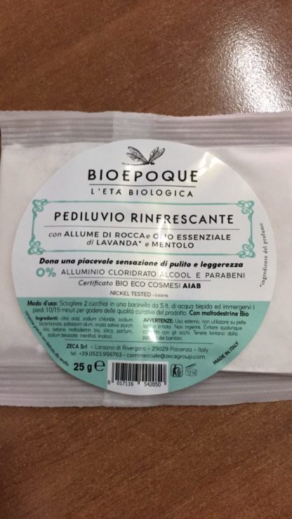 BIOPOQUE PEDILUVIO RINFRESCANTE 25 g