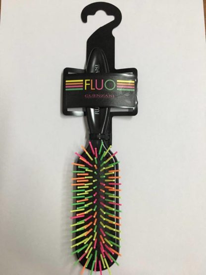 SPAZZOLA GUENZANI NERA CON PICCHI FLUO 5114NA