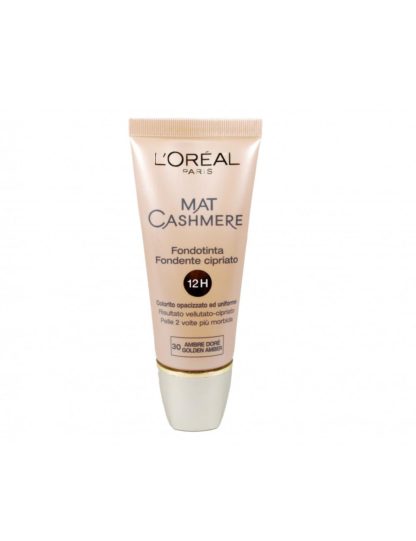 L'OREAL MAT CASHMERE FONDOTINTA CIPRIATO 30 ML COLORE 30 AMBER