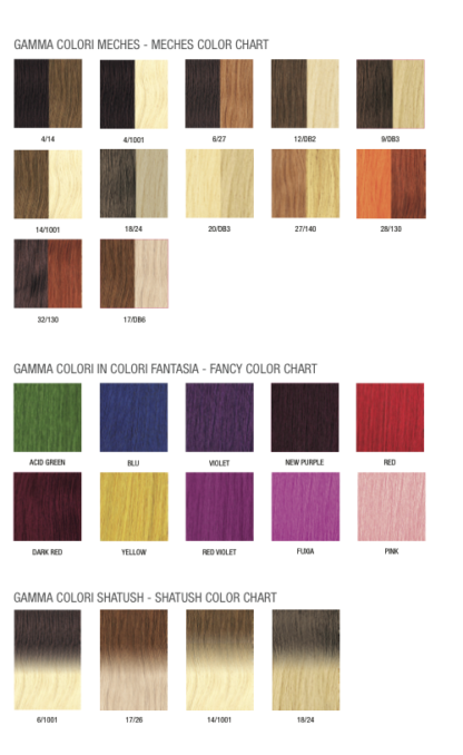 CHERATINA - CAPELLI LISCI 20 PEZZI 60 CM N 4/14