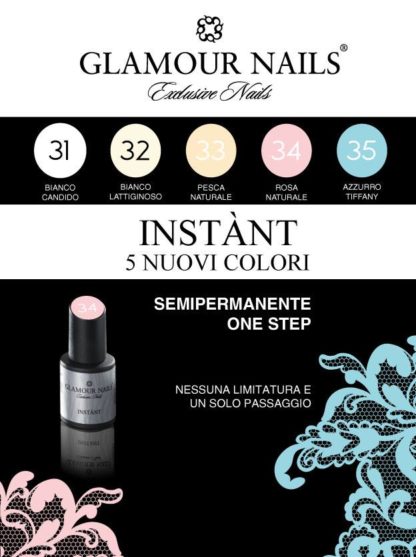 GLAMOUR NAILS INSTANT N 32 BIANCO LATTIGINOSO