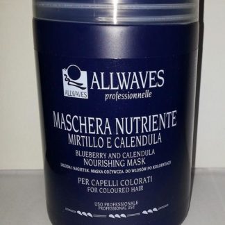ALLWAVES Maschera Nutriente Mirtillo e Calendula per capelli colorati 1000ml