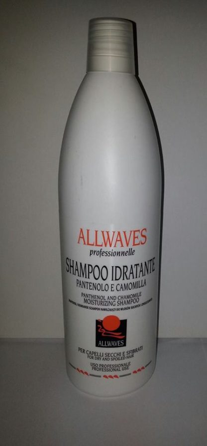 ALLWAVES Shampoo Idratante Pantenolo e Camomilla per capelli secchi e sfibrati 1000ml