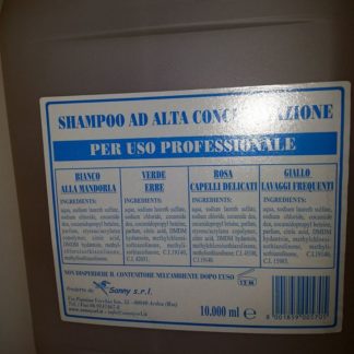 TANICA SHAMPOO SANNY GIALLO PER LAVAGGI FREQUENTI 1000 LT