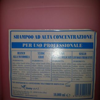 TANICA SHAMPOO SANNY ROSA PER CAPELLI DELICATI 1000 LT