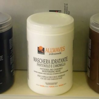 ALLWAVES Maschera Idratante Pantenolo e Camomilla per capelli secchi e sfibrati 1000ml