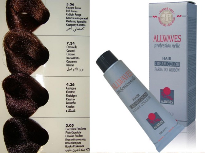 ALLWAVES Crema colorante 100ml Castani 7,34 caramello
