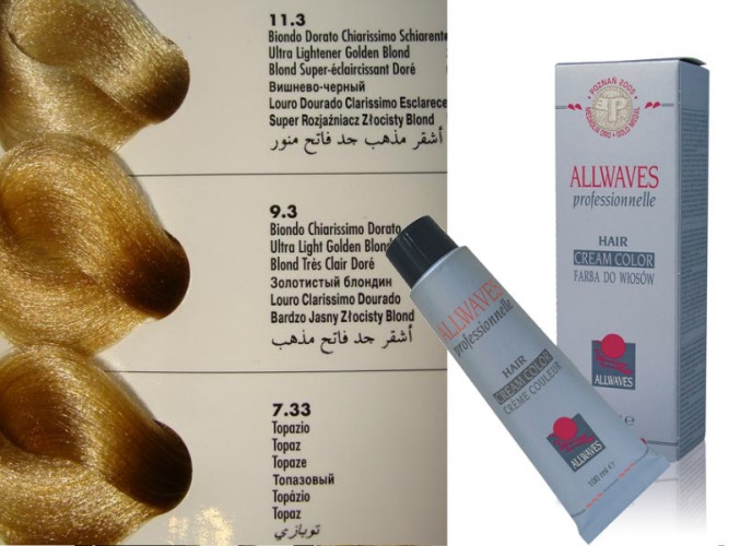 ALLWAVES Crema colorante 100ml Dorati 7,33 topazio 1 ALLWAVES Crema colorante 100ml Dorati 7,33 topazio