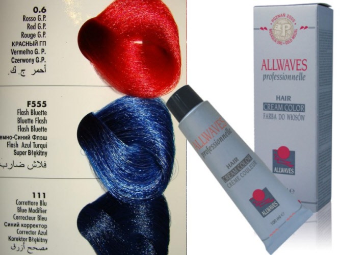 ALLWAVES Crema colorante 100ml Fantasia F555 flash bluette