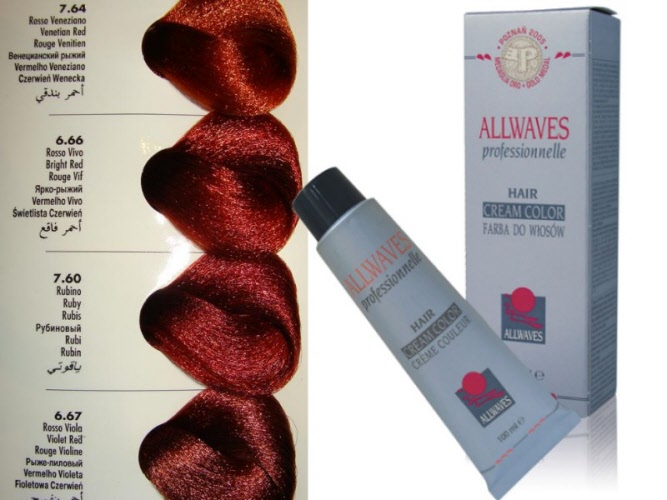 ALLWAVES Crema colorante 100ml Rossi 6,66 rosso vino