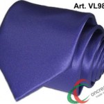 Cravatta o Cravattino Made In Italy Alta Qualità in Raso Poli Con Pochette VL982 Violascuro